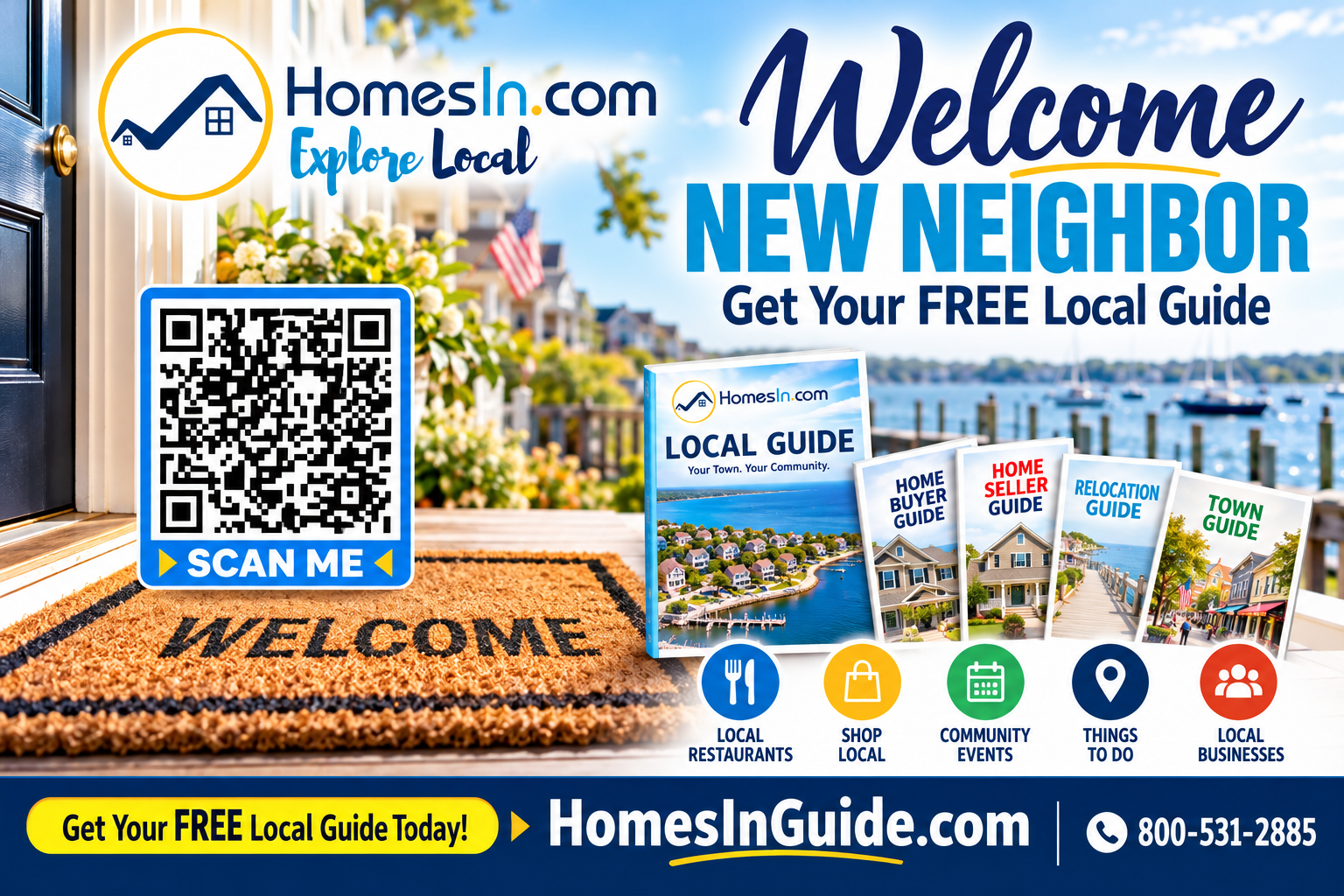 Welcome New Neighbor — Get Your Free Local Guide from HomesIn Guides